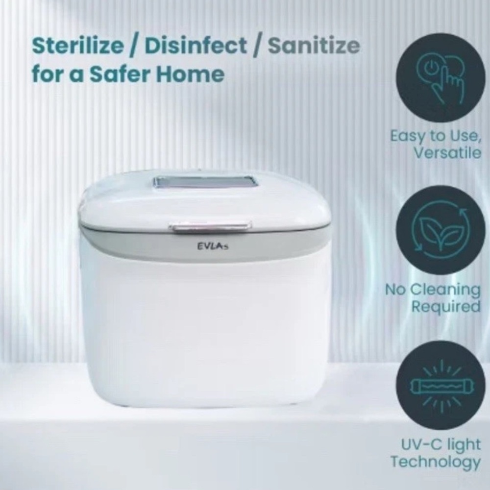 EVLA’S UV Light Sanitizer and Dryer with Digital Touch Screen